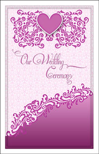 Wedding Program Cover Template 12B - Graphic 6